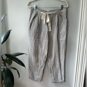 Aritzia linen blend pants